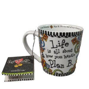 Suzy Toronto Life is All About How You . Plan B Coffee Mug Tea Cup NEW with Tags